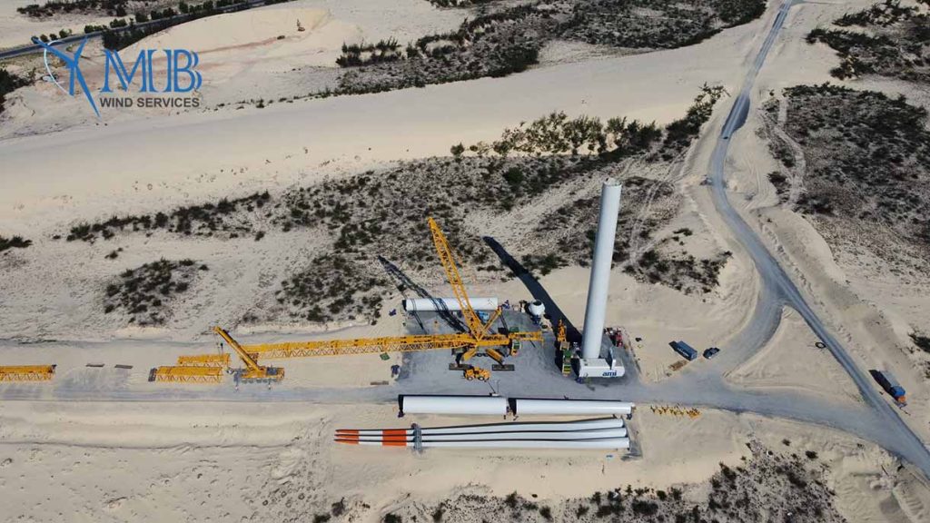 assembly crane rental for wind power in vietnam