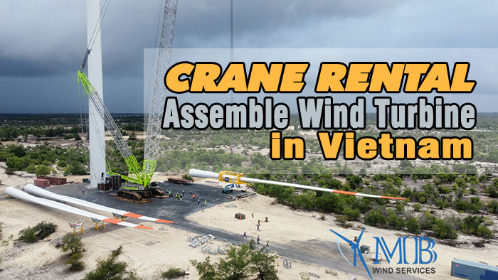 pre-assembly crane for wind power in Vietnam