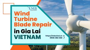 Wind Turbine Blade Repair in Gia Lai in Vietnam
