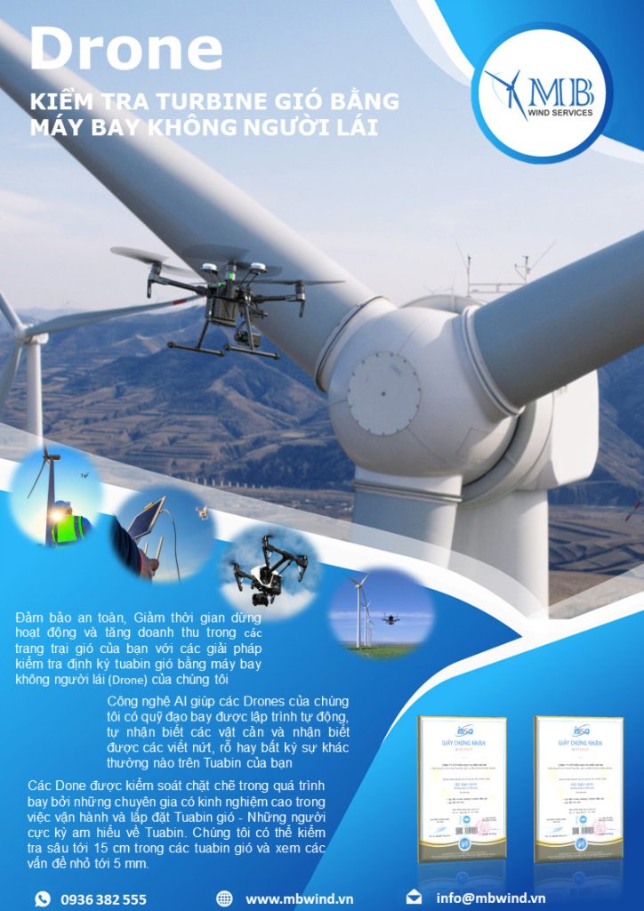 Dịch Vụ Kiểm Tra Cánh Tuabin Gió 6 Dịch vụ khảo sát chụp ảnh tuabin gió bằng Drone