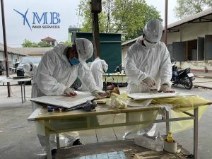 Đào Tạo Kiểm Tra và Sửa Chữa Cánh Tuabin Tại MBWIND 7 MBWIND tổ chức đào tạo kiểm tra và sửa chữa cánh Tuabin tại Việt Nam