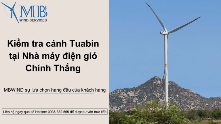 Kiem tra canh tubin tai nha may dien gio Chinh Thang 1